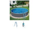Rundpool MY POOL BWT "HYPE 1", grau, H:90cm Ø:360cm, Schwimmbecken, Rundpool, in verschiedenen Größen
