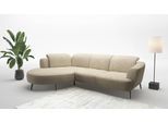 Ecksofa SIT & MORE "Zoe", beige (sand), B:309cm H:87cm T:199cm, 100% Polyester, Sofas, Ecksofa, ink.Sitztiefenverstellung, wahlweise mit Kopfteilverstellung