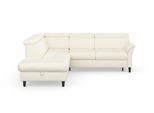 Ecksofa SIT & MORE "Marano L-Form", beige (creme), B:252cm T:216cm, 98% Polyester, 2% Polyamid, Sofas, Ecksofa, inklusive Kopfteilverstellung, wahlweise mit Bettfunktion, Bettkasten