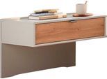 Nachtkonsole WIEMANN "Asti", beige (champagner, dekor), B:60cm H:48cm T:43cm, Holzwerkstoff, Sideboards, Nachtkonsole, Schubkasten in Absetz-Farbton