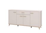 Sideboard HOME AFFAIRE "Darwen Kombikommode, Sideboard, Schubladenkommode", kaschmir, B:179,5cm H:90,5cm T:40cm, Holzwerkstoff, MDF, Sideboards, Sideboard, Abgerundete Kanten, matte Kaschmir-Oberflächen, Maße: 179,5x40x90,5 cm