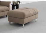 Hocker SIT & MORE "Marano", grau (taupe), B:102cm H:43cm T:67cm, 98% Polyester, 2% Polyamid, Hocker, Hocker, mit Stauraum
