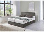 Bett "Corinna", grau (dunkelgrau), B:182cm H:97cm L:210cm, ATLANTIC HOME COLLECTION, Betten, Bett, Boxbett inkl. Stauraum, Cord, erhältlich in unterschiedlichen Breiten