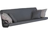Bankauflage "Smart", grau, B:178cm H:9cm T:180cm, Obermaterial: 100% Polyester. Füllung: 100% Polyurethan, ANGERER FREIZEITMÖBEL, Polsterauflagen, Bankauflage