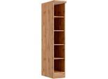 Küchenregal KOCHSTATION "KS-Lana", braun (wotaneiche), B:30cm H:166cm T:60cm, Holzwerkstoff, Regale, Küchenregal, Breite 30 cm