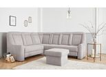 Ecksofa SIT & MORE "Melissa L-Form", silber, B:257cm H:107cm T:217cm, 98% Polyester 2% Polyamid, Sofas, Ecksofa, klassisches Polsterprogramm, wahlweise Bettfunktion und Schubkasten