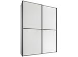 Schwebetürenschrank STAUD "Sinfonie Plus, edles Design in hochwertiger Qualität, Made in Germany", weiß, B:167cm H:222cm T:68cm, Holzwerkstoff, Schränke, Schwebetürenschrank, Mit vier verschiedenen Ausstattungsvarianten
