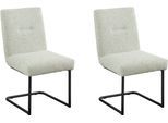 Esszimmerstuhl "Tracy", schwarz (grün multicolor, schwarz, grün multicolor), B:51,5cm H:92,5cm T:65cm, Polyester, SET ONE BY MUSTERRING, Stühle, Esszimmerstuhl, 2er-Set, Freischwingergestell schwarz, Sitz aus Webstoff, B52 x T65 cm