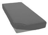 Spannbettlaken BELLANA "bellana Frottier", grau, L:200cm, Frottee, Obermaterial: 80% Baumwolle, 20% Polyester, Bettlaken, Spannbettlaken, weich und angenehm zur Haut