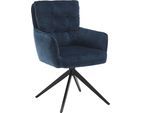 Esszimmerstuhl HOME AFFAIRE "Sant Tropez", blau (blau, schwarz, blau), B:60cm H:92cm T:67cm, Stühle, Esszimmerstuhl