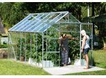 Gewächshaus VITAVIA "Uranus 11500", silber (silberfarben), B:254cm T:441cm, Gewächshäuser, Gewächshaus