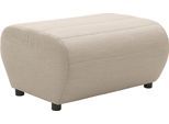 Polsterhocker DOMO COLLECTION "Soleil, pflegeleichter und wetterfester Bezug", grau (taupe), B:73cm H:40cm T:63cm, witterungsbeständig, Hocker, Polsterhocker, Outdoor, besonderes Design und Formgebung