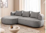 Ecksofa HOME AFFAIRE "LUSSAC L-Form Design-Sofa mit Zierkissen, Maße B/T/H: 257/159/78 cm", grau, B:257cm H:78cm T:159cm, 100% Polyester, Sofas, Ecksofa, hoher Sitzkomfort und modernes Design, Sofa ohne Bettfunktion