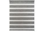 Doppelrollo GOOD LIFE "MELIA" Gr. 5, grau (anthrazit), B:120cm H:150cm, Kunststoff, Metall, Polyester, Rollos, Doppelrollo