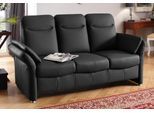 3-Sitzer HOME AFFAIRE "Tahoma", schwarz, B:199cm H:103cm T:89cm, Sofas, 3-Sitzer, mit Armteilverstellung, Federkern