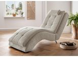Relaxliege HOME AFFAIRE "Vengo 2, moderne Solitär Relaxpolsterliege, bequem und elegant", silber, B:70cm H:92cm T:170cm, Sofas, Relaxliege, mit Kopfkissen, Mattenoptik auf Korpus