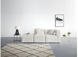 3-Sitzer HOME AFFAIRE "Sundstrup", beige (natur), B:233cm H:76,5cm T:93cm, 93% Polyester, 6% Acryl, 1% Baumwolle, Sofas, 3-Sitzer, Modulserie, individuelle Zusammenstellung