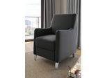Sessel SIT & MORE "Palmera, B: 70 cm", grau (anthrazit), B:70cm H:93cm T:75cm, 100% Polyester, Sessel, Sessel, mit Federkern