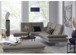 Ecksofa W.SCHILLIG "broadway, Designsofa, mit tollem Sitzkomfort, L-Form", grau (grau s22), B:284cm H:94cm T:224cm, Flachgewebe S22 (100% Polyester), Sofas, Ecksofa, Sitztiefenverstellung, Kopfteil- & Seitenteilverstellung, Breite 284cm