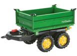 Kinderfahrzeug-Anhänger ROLLY TOYS, grün, Spielfahrzeug-Anhänger, KinderB:45cm H:47cm L:88cm, Kunststoff, Kinderfahrzeug-Anhänger, für Trettraktoren, B:45cm H:47cm L:88cm