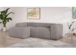 Ecksofa S.OLIVER "EMMERIK Designersofa, L-Form mit Wellenfederung, B/T/H: 260/155/73 cm", grau (taupe), B:259,5cm H:73cm T:155cm, 100% Polyester, Sofas, Ecksofa, hoher Sitzkomfort, gemütlich und modern, auch in Cord
