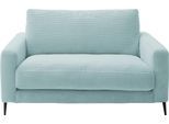 1,5-Sitzer HOME AFFAIRE "Downtown B/T/H: 152/105/84 cm", blau (light blau), B:152cm H:84cm T:105cm, 88% Polyester, 12% Polyacryl, Sofas, 1 5-Sitzer, weicher Sitzkomfort, Cord, gemütliches Loungemöbel zum Relaxen