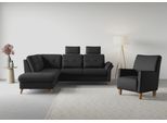 Ecksofa SIT & MORE "Göteborg", grau (anthrazit), B:250cm H:90cm T:226cm, Sofas, Ecksofa, inkl. Sitztiefenverstellung, wahlweise mit Bettfunktion & Bettkasten