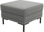 Hocker "LOOKS VII", grau (salz, pfeffer), B:55cm H:45cm T:55cm, 100% Polyester, LOOKS BY WOLFGANG JOOP, Hocker, Hocker, passend zur Serie B/T/H: 64/64/45 cm