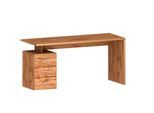 Schreibtisch HOME AFFAIRE "NEW SELINA", braun (wotan oak), B:160cm H:75cm T:60cm, Tische, Schreibtisch, hochwertiges ital. Design