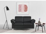 2-Sitzer SIT & MORE "Arngast", schwarz, B:156cm H:84cm T:93cm, Sofas, 2-Sitzer, inklusive Federkern und Kopfteilverstellung