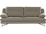 2,5-Sitzer CALIA ITALIA "Cezanne, elegant und bequem, aufwendige Detailverarbeitung", beige (44 beige), B:195cm H:90cm T:96cm, Sofas, 2 5-Sitzer, im Strukturbezug, wahlweise mit Sitztiefenverstellung