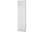 Mehrzweckschrank RAUCH "Garderobe Drehtürenschrank Kleiderschrank Schrank Schuhschrank MINOSA", weiß (alpinweiß, hochglanz weiß), B:47cm H:197cm T:41cm, Holzwerkstoff, Schränke, Mehrzweckschrank, Breite 47 cm mit 4 Einlegeböden, viel Stauraum MADE IN GERMANY