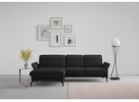 Ecksofa SIT & MORE "Fashion L-Form", schwarz, B:253cm H:84cm T:165cm, Sofas, Ecksofa, wahlweise mit Kopfteilverstellung und Vorziehsitz, motorisch