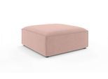 Polsterhocker OTTO HOME "HAILY Sitzhocker XL passend zur Serie, Maße B/T/H: 100/100/42 cm", rot (coral), B:100cm H:42cm T:100cm, 100% Polyester, Hocker, Polsterhocker, als Modul oder separat verwendbar, für individuelle Zusammenstellung