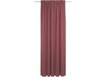 Vorhang ADAM "Uni Collection" Gr. 3, rot, B:142cm H:225cm, Jacquard, Baumwolle, Gardinen, Vorhang, aus 100% Bio-Baumwolle