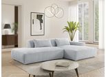 Ecksofa EXXPO - SOFA FASHION "Billund modernes Designsofa, bequem und elegant, Breite 294cm, L-Form", light grau, B:294cm H:71cm T:165cm, Sofas, Ecksofa, modern, L-form, Wellenfedern, inklusive 2x Nierenkissen