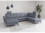 Wohnlandschaft SIT & MORE "Zora", graublau, T:212cm, Sofas, Wohnlandschaft