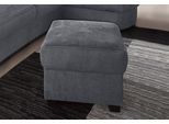 Polsterhocker SIT & MORE "Pandora", grau (dunkelgrau), B:58cm H:45cm T:58cm, Luxus-Microfaser ALTARA NUBUCK (100% Polyester);Luxus-Microfaser (100% Polyester);Luxus-Microfaser (100% Polyester), Hocker, Polsterhocker