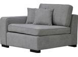 Sofaelement HOME AFFAIRE "Skara", grau (hellgrau), B:110cm H:86cm T:100cm, Polsterelemente, Sofaelement, Modul zum eigenen Zusammenstellen, in vielen Bezugsqualitäten