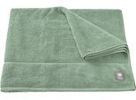 Badetuch MUSTERRING "Solid", grün, B:100cm L:150cm, Frottee, Baumwolle, Handtücher, Badetuch, hautschmeichelnde Airtouch Qualität