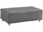 Polsterhocker HOME AFFAIRE "Scania", grau (hellgrau), B:127cm H:45cm T:68cm, Microfaser (100% Polyester);Struktur fein (100% Polyester);Samtoptik (100% Polyester), Hocker, Polsterhocker, passend zum Ecksofa "Scania"