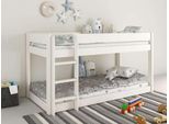 Kinderbett OTTO HOME "ROBIN,Bodenbett,Etagenbett,Leiter/Einstieg seitenverkehrt montierbar", weiß, B:90cm H:111cm L:200cm, Betten, Kinderbett, Montessori Stil, zertifiziertes Massivholz