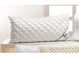 Dinkelkörnerkissen FAN "Dinkelkissen", beige, B:40cm H:10cm L:80cm, Bezug: 100% Baumwolle, Kopfkissen, Dinkelkörnerkissen, Topseller