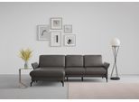 Ecksofa SIT & MORE "Fashion L-Form", grau (anthrazit), B:253cm H:84cm T:165cm, Sofas, Ecksofa, wahlweise mit Kopfteilverstellung und Vorziehsitz, motorisch
