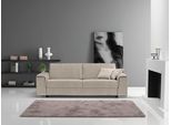 Schlafsofa EGOITALIANO "Cecilia, modern & elegant, erstklassiger Sitzkomfort, Dauerschläfer", grau (opal grau), B:234cm H:85cm T:102cm, Luxus-Micofaser Lederoptik (100% Polyester) ist ein neues technisches Gewebe mit einem visuellen und taktilen Aspekt, der dem Nubuk sehr nahe kommt, mit innovativen Eigenschaften. Seine außerordentliche Weichheit kommt von einem exklusiven Produktionsprozess, der