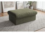 Polsterhocker SIT & MORE "Moreno, B: 90 cm", grün (olive), B:90cm H:43cm T:60cm, 100% Polyester, Hocker, Polsterhocker, mit Stauraum, individuell kombinierbar
