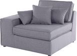 Sofaelement OTTO HOME "Florid", grau (hellgrau), B:100cm H:75cm T:100cm, Baumwollmix (60% Baumwolle/40% Leinen);Struktur fein (100% Polyester);Samtoptik (100% Polyester);Samtvelours (100% Polyester);Struktur (100% Polyester);Struktur recycelt (100% recyceltes Polyester), Polsterelemente, Sofaelement, als Teil eines Modulsofas,, fester Sitzkomfort, auch in Cord