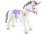 Kuscheltier HEUNEC "Einhorn stehend, 75cm", weiß, Plüschfiguren, KinderB:25cm H:68cm L:75cm, Polyester, Kuscheltier, B:25cm H:68cm L:75cm