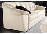 3-Sitzer SIT & MORE "Safira", beige (creme), B:198cm H:90cm T:90cm, NaturLeder (in Sitz und Rücken, Korpus in passendem Kunstleder);Luxus-Microfaser;Luxus-Kunstleder;Primabelle-Microfaser, Sofas, 3-Sitzer, inklusive komfortablem Federkern, wahlweise mit Bettfunktion