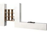 Wohnwand HOME AFFAIRE "Maruska", grau (anthrazit, anthrazit), B:320cm H:180cm T:30cm, Holzwerkstoff, Kastenmöbel-Sets, Wohnwand
